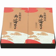 ●ハコ約29.5×24×4.3cm・重量=約327g●味付海苔全形8枚分(8切32枚×2)【えび】