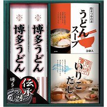 ●ハコ約24×27×6cm・重量=約704g●博多うどん200g×2・うどんスープ8g×3袋・いりこだし6g×3袋【小麦】
