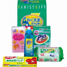 ●ハコ約19×10.5×23cm・重量=約1.1kg●花王ワンパックアタック(27g×10袋)・ライオンチャーミーVクイック260ml・キッチン除菌クリーナー(24枚入)・リード新鮮保存バッグ(中3枚入)・ネットスポンジ(2個入)×各1●日本製、保存バッグ=タイ製・ネットスポンジ=中国製