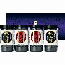●ハコ約30.3×14.3×7.5cm・重量=約410g●明太子風味味海苔(8切48枚)・味海苔(8切45枚)×各2【小麦・えび】