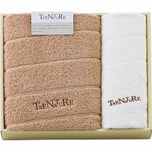 ●現品(バスタオル)約60×120cm・(フェイスタオル)約34×75cm・ハコ約33.5×29×6p・重量=約560g●綿100%●バスタオル・フェイスタオル各1枚●中国製