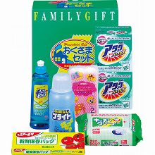 ●ハコ約27×10×24.5cm・重量=約1.9kg●花王ワンパックアタック(27g×10袋)・ライオンチャーミーVクイック260ml・ライオン手間なしブライト400ml×1・キッチン除菌クリーナー(24枚入)・リード新鮮保存バッグ(中3枚入)・ネットスポンジ(2個入)×各1●日本製、保存バッグ=タイ製、ネットスポンジ=中国製